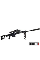 GOAT GUN GOAMK22-BLACK  MINIATURE 1/4 SCALE DIE-CAST BARRETT MRAD MODEL KIT (BLACK)