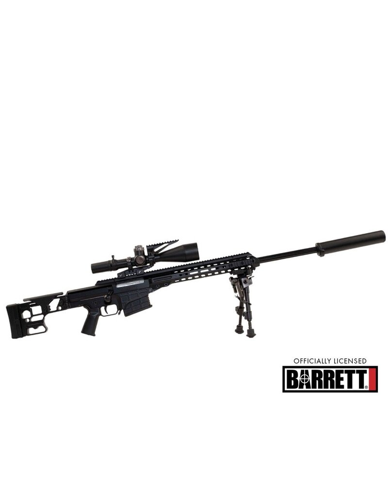 GOAT GUN GOAMK22-BLACK  MINIATURE 1/4 SCALE DIE-CAST BARRETT MRAD MODEL KIT (BLACK)