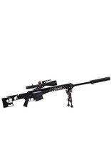 GOAT GUN GOAMK22-BLACK  MINIATURE 1/4 SCALE DIE-CAST BARRETT MRAD MODEL KIT (BLACK)