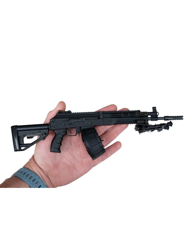 GOAT GUN GOARPK-BLACK MINIATURE 1/3 SCALE DIE-CAST RPK LMG MODEL KIT (BLACK)
