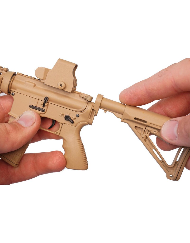 GOAT GUN GOAAR-COYOTE MINIATURE 1/3 SCALE DIE-CAST AR15 MODEL KIT (COYOTE)