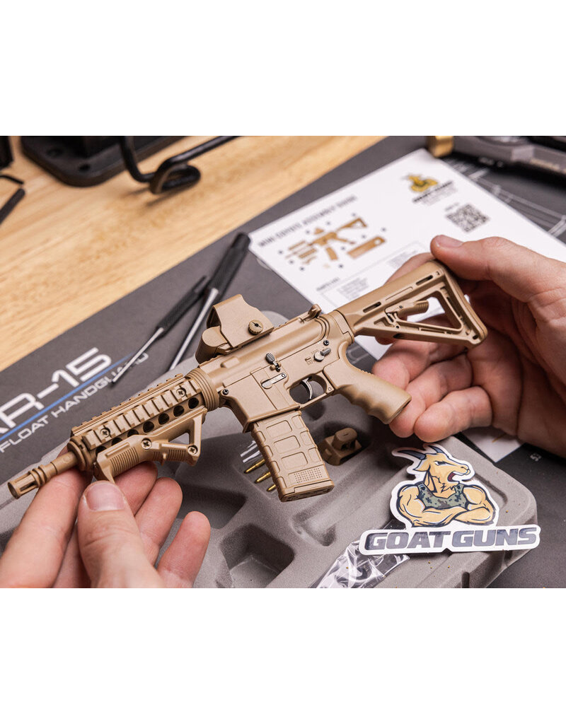 GOAT GUN GOAAR-COYOTE MINIATURE 1/3 SCALE DIE-CAST AR15 MODEL KIT (COYOTE)