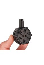 GOAT GUN GOA60-DRUM MINIATURE SCALE ACCESSORY 60 ROUND AR15 DRUM MAGAZINE (BLACK)
