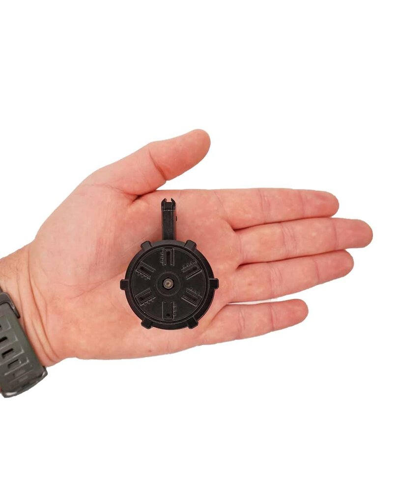 GOAT GUN GOA60-DRUM MINIATURE SCALE ACCESSORY 60 ROUND AR15 DRUM MAGAZINE (BLACK)