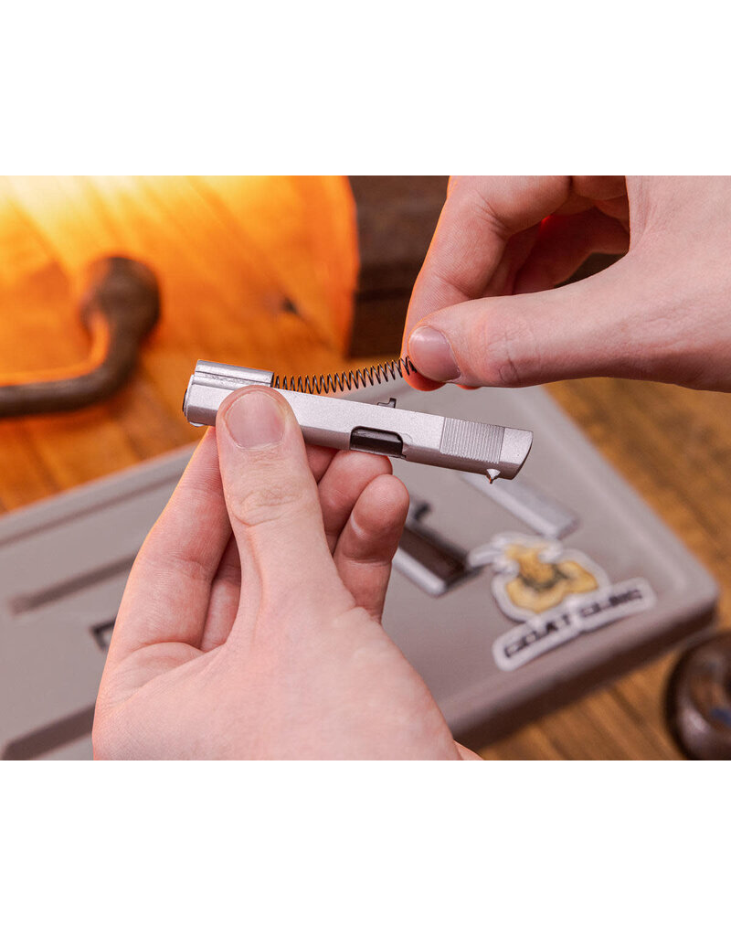 GOAT GUN GOA1911-SILVER  MINIATURE 1/2.5 SCALE DIE-CAST 1911 MODEL KIT (SILVER)