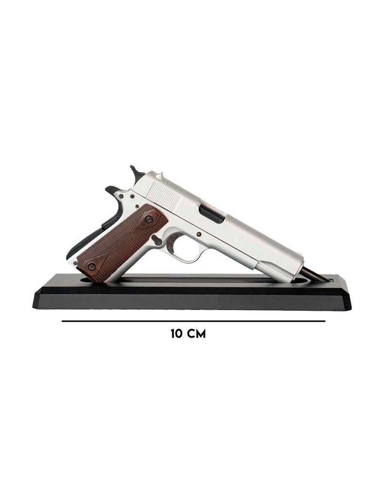GOAT GUN GOA1911-SILVER  MINIATURE 1/2.5 SCALE DIE-CAST 1911 MODEL KIT (SILVER)