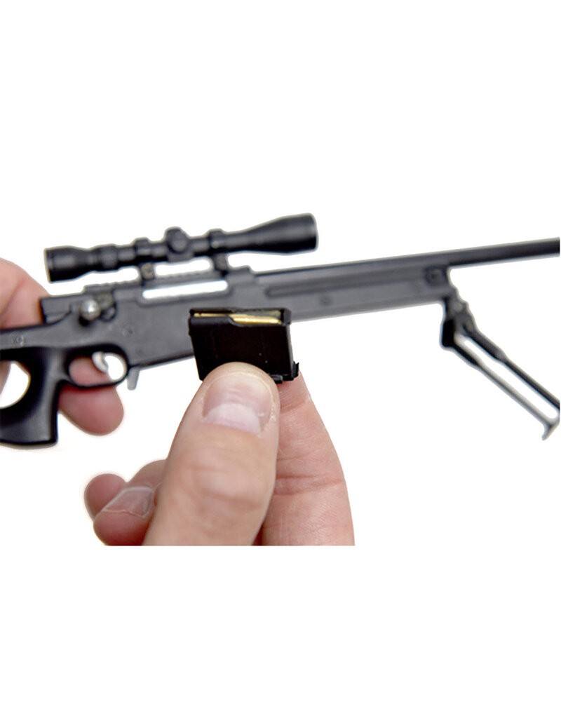 GOAT GUN GOASR-BLACK  MINIATURE 1/4 SCALE DIE-CAST AWM SR MODEL KIT (BLACK)