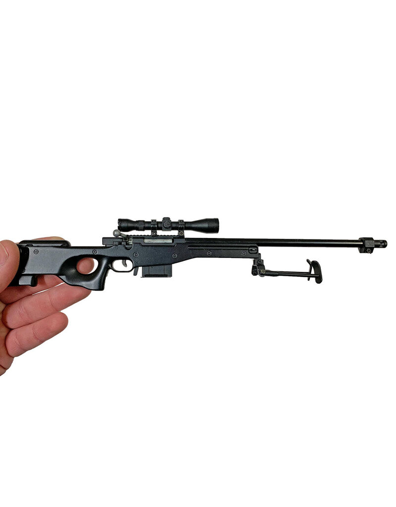 GOAT GUN GOASR-BLACK  MINIATURE 1/4 SCALE DIE-CAST AWM SR MODEL KIT (BLACK)