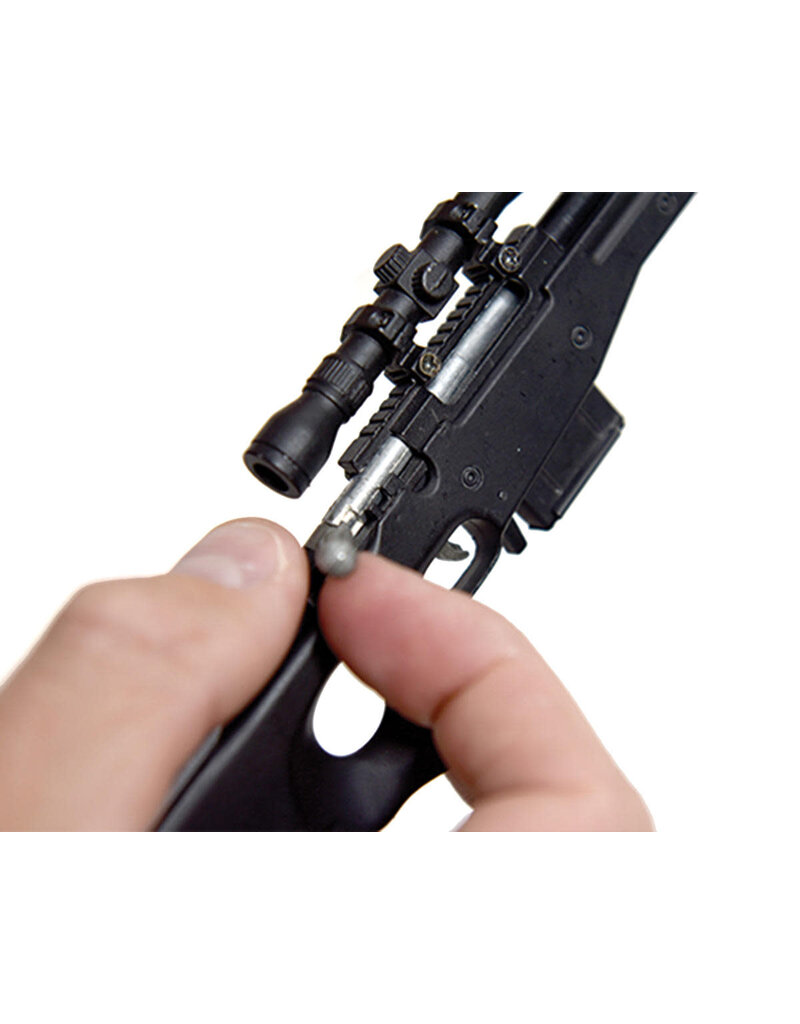 GOAT GUN GOASR-BLACK  MINIATURE 1/4 SCALE DIE-CAST AWM SR MODEL KIT (BLACK)