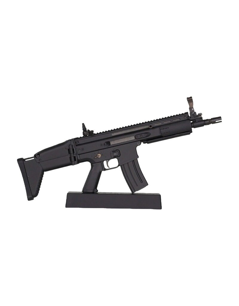 GOAT GUN GOASCAR-BLACK MINIATURE 1/3 SCALE DIE CAST FN SCAR MODEL (BLACK)
