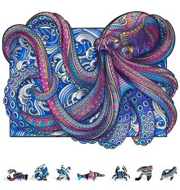 ZENCHALET ZCPO200 OCTOPUS WOODEN PUZZLE, 200 PCS