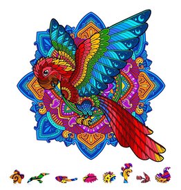 ZENCHALET ZCPP200 PARROT WOODEN PUZZLE, 200 PCS