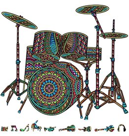 ZENCHALET ZCPDS200 DRUM SET WOODEN PUZZLE, 200 PCS