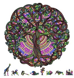 ZENCHALET ZCPTL200 TREE OF LIFE WOODEN PUZZLE, 200 PCS