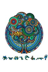 ZENCHALET ZCPFR200 FLORAL RETRO WOODEN PUZZLE, 200 PCS
