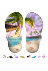ZENCHALET ZCPFF200 FLIP FLOPS WOODEN PUZZLE, 200 PCS