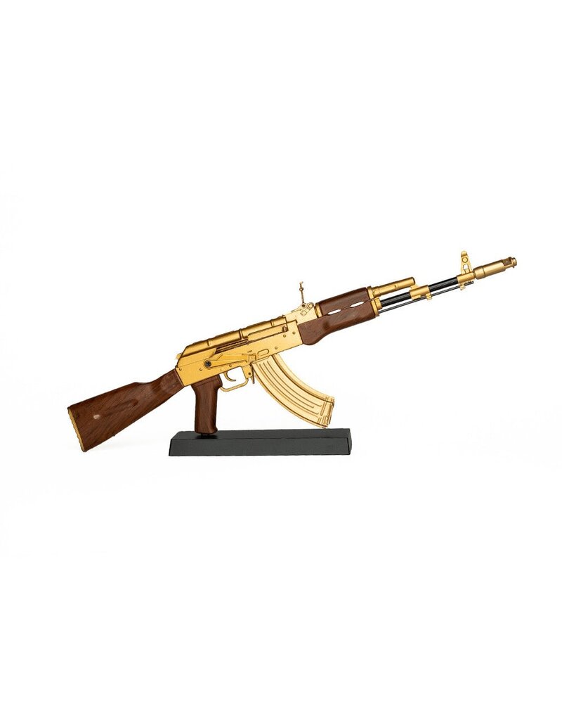 GOAT GUN GOAAK-GOLD MINIATURE 1/3 SCALE DIE-CAST AK47 MODEL KIT (GOLD)