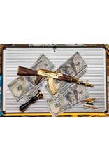 GOAT GUN GOAAK-GOLD MINIATURE 1/3 SCALE DIE-CAST AK47 MODEL KIT (GOLD)