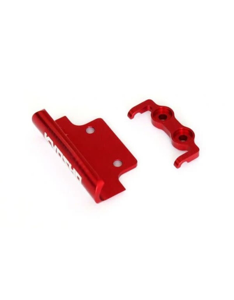 KYOSHO KYO MBW029RB ALUMINUM FRONT AND REAR BUMPER SET RED