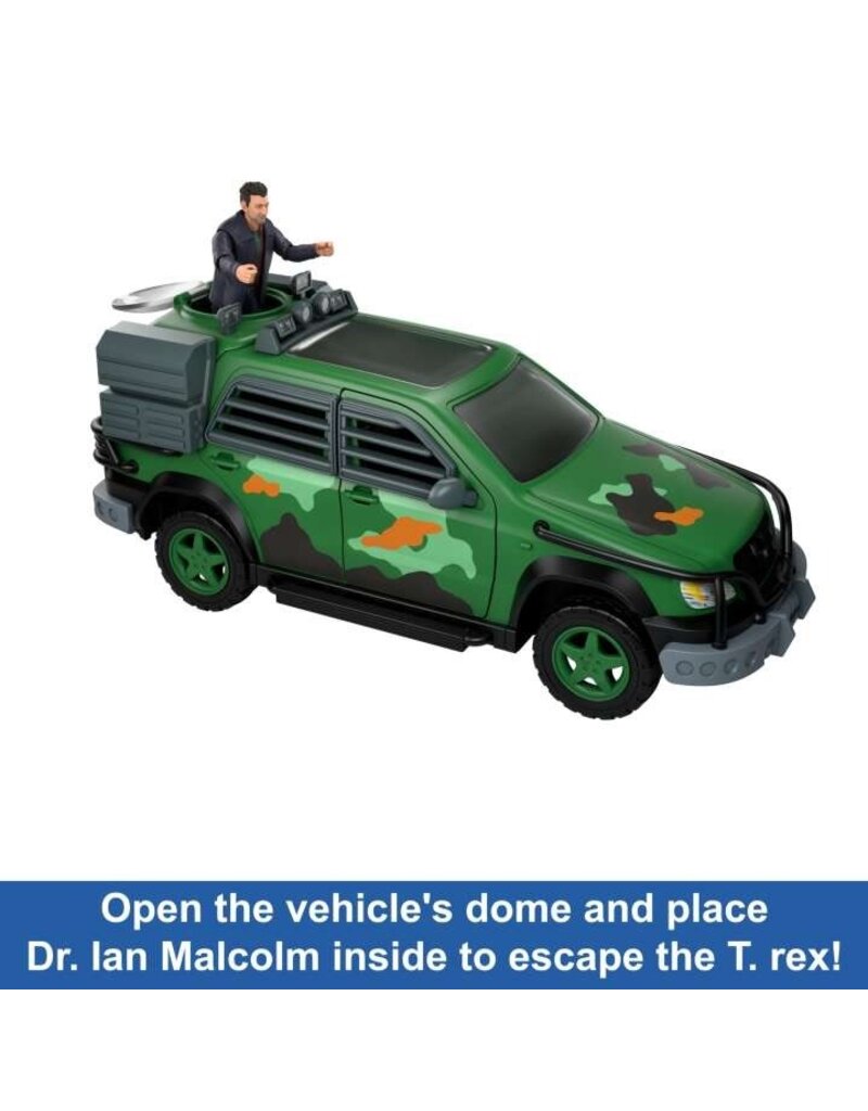 MATTEL MTL HLN17 JURASSIC WORLD LEGACY TYRANNOSAURUS REX AMBUSH TOY VEHICLE AND ACTION FIGURE SET