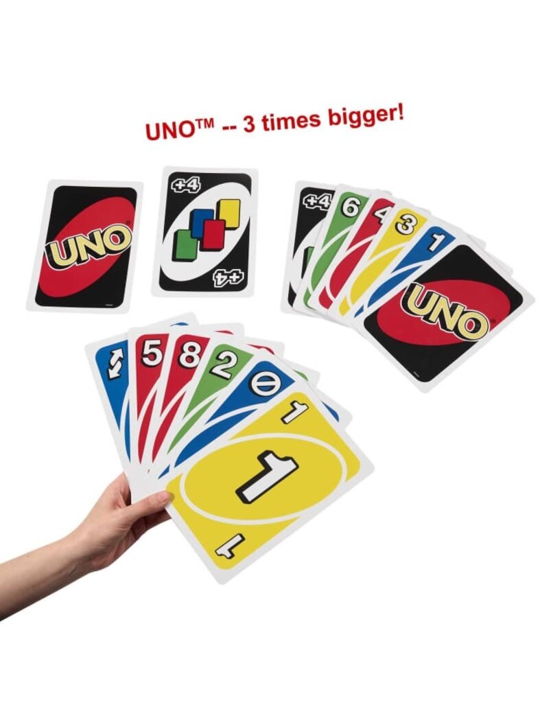 MATTEL MTL GPJ46 UNO GIANT NOW WITH CUSTOMIZABLE WILD CARS