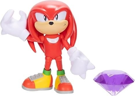 42221 SONIC THE HEDGEHOG KNUCKLES PURPLE EMERALD ACTION FIGURE