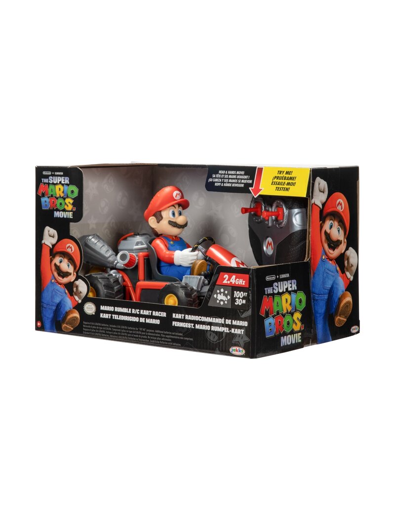 JAKKS PACIFIC 41822 SUPER MARIO BROS MOVIE RUMBLE RC KART RACER 2.4 GHZ