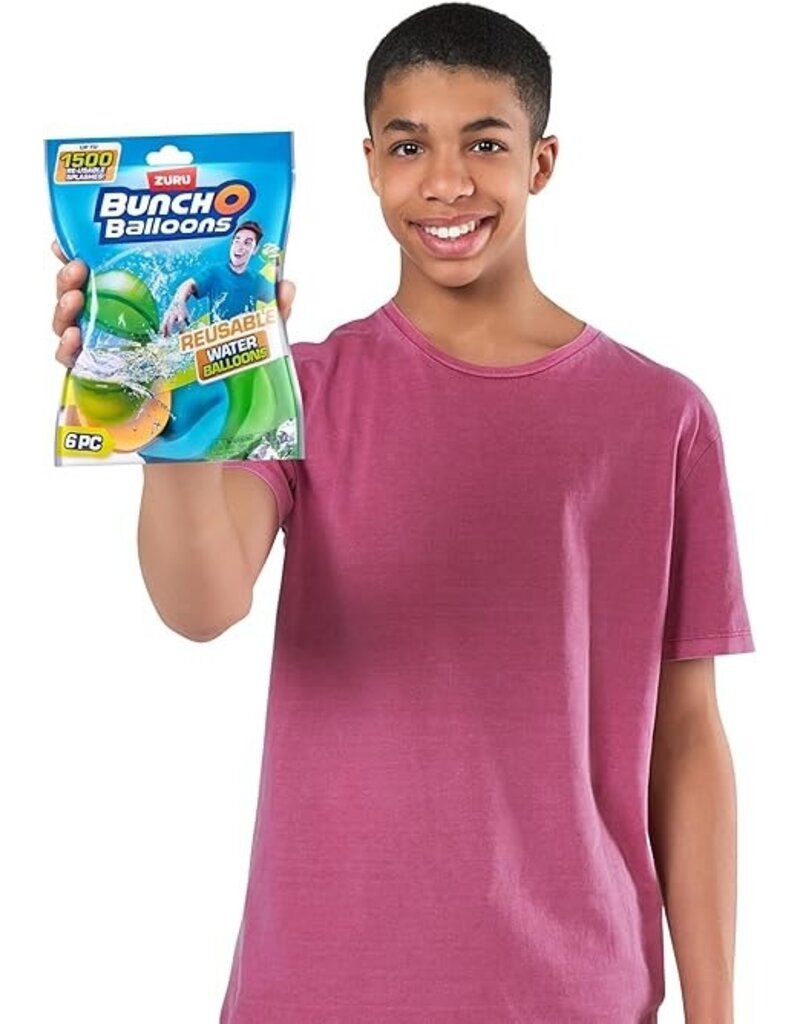 BUNCH O BALLOONS REUSABLE WATER BALLOONS -6PK