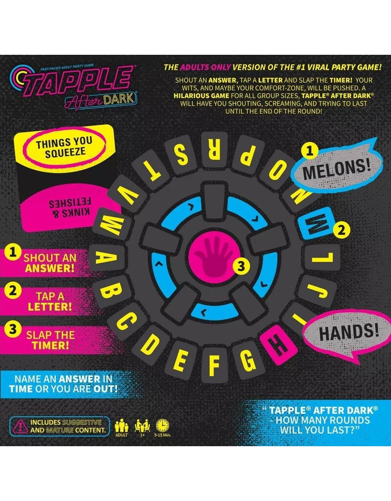 THE OP GAMES TAPPLE AFTER DARK FAST PACED ADULT PARTY GAME