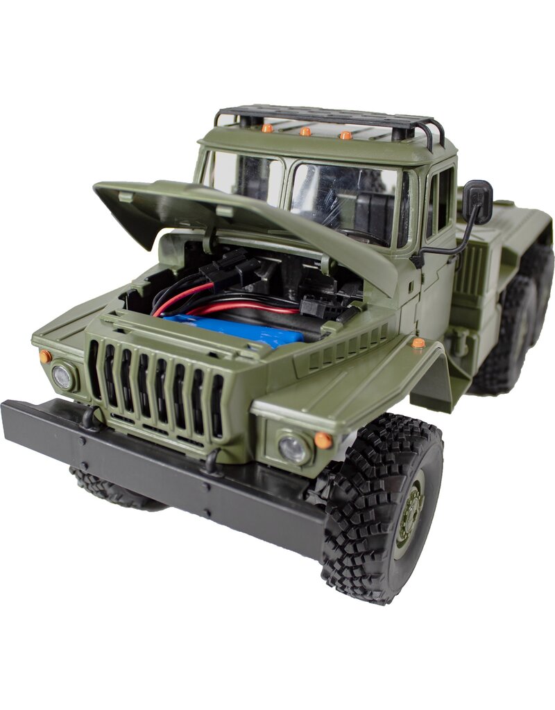 WPL IMX77724 1/16 MILITARY URAL WITH TRAILER RTR ARMY GREEN