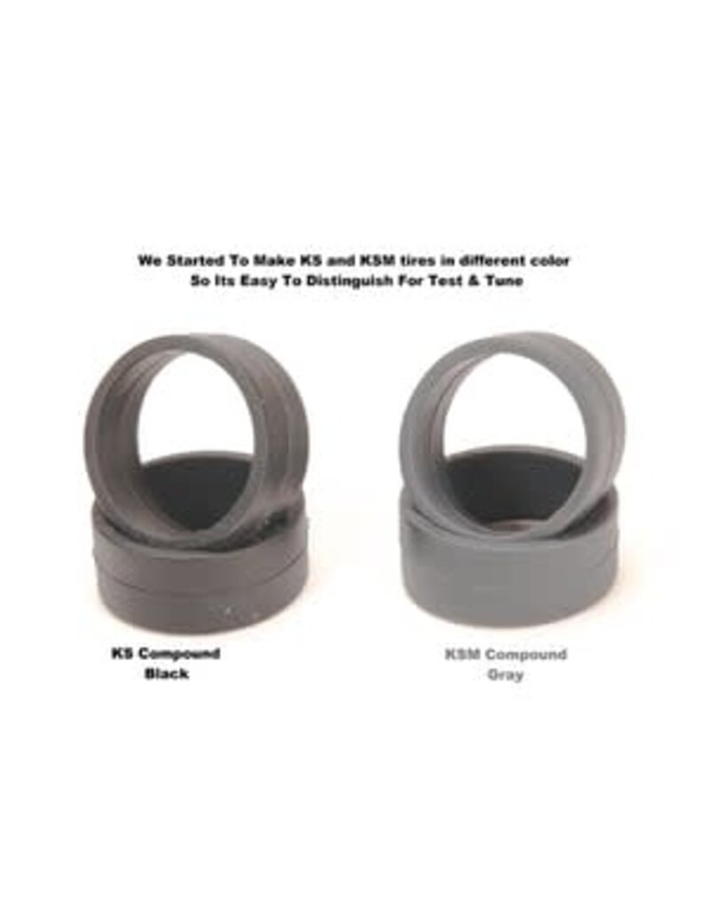 PN RACING KEN PNKS1138 KS COMPOUND RCP LOW PROFILE SLICK 8.5MM MEDIUM 38 SHORE
