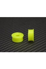 PN RACING PN MR2089F05-19 2WD DELRIN FORMULA 8.5X19MM FLANGED FRONT WHEELS 0.5MM OFFSET: YELLOW  (2)