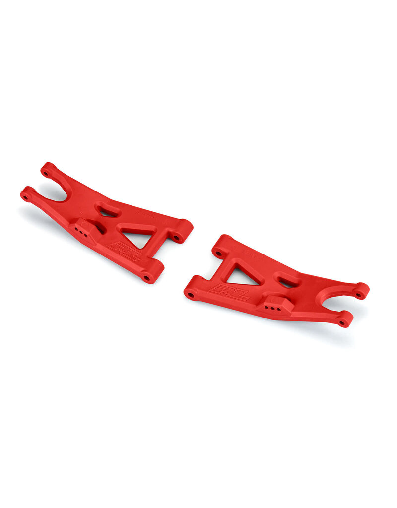 PROLINE RACING PRO639907 BASH ARMOR FRONT SUSPENION ARMS FOR ARRMA 3S: RED