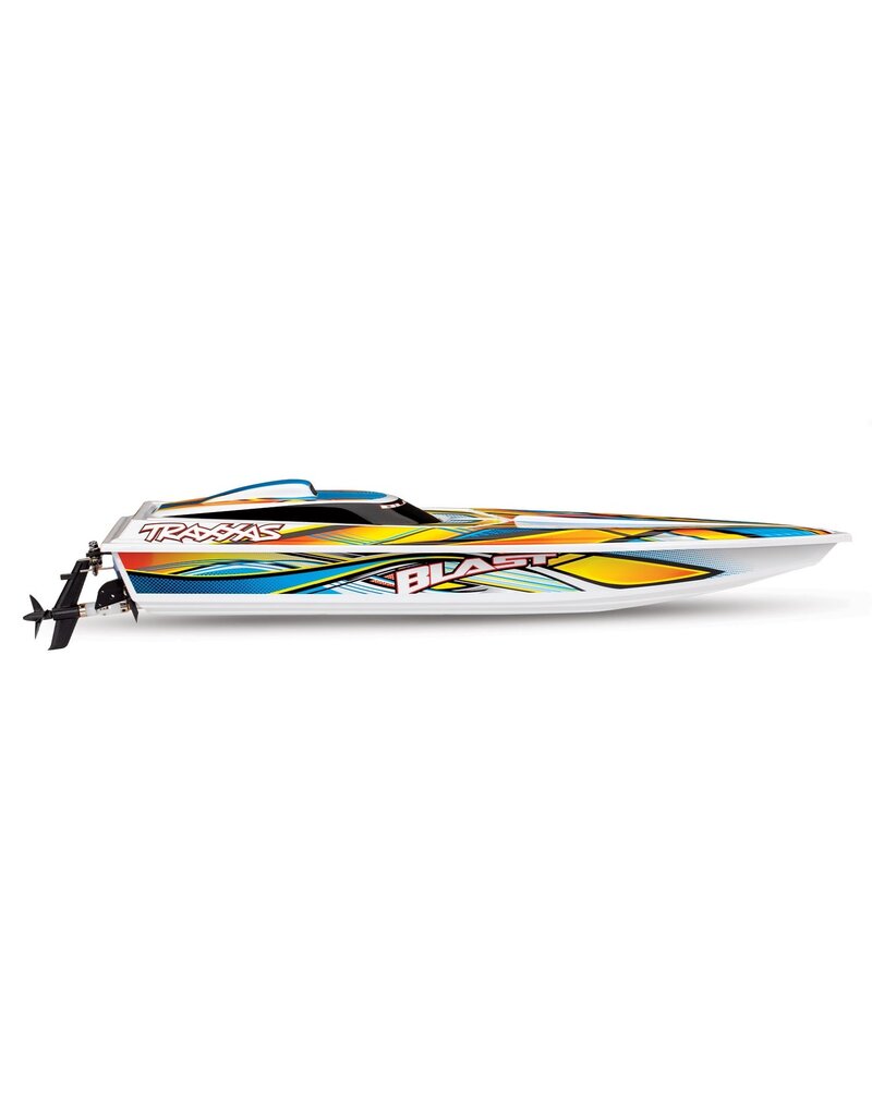 TRAXXAS TRA38104-8-ORNG BLAST BOAT RTR W/ USB-C: ORANGE