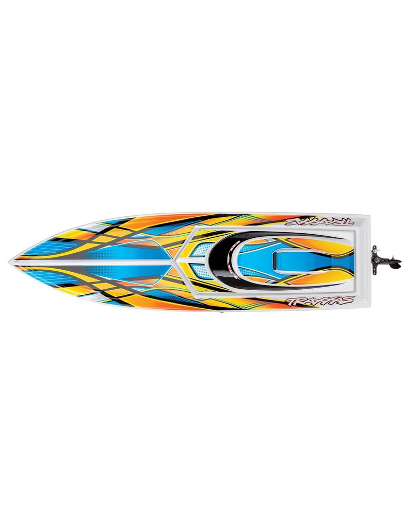 TRAXXAS TRA38104-8-ORNG BLAST BOAT RTR W/ USB-C: ORANGE
