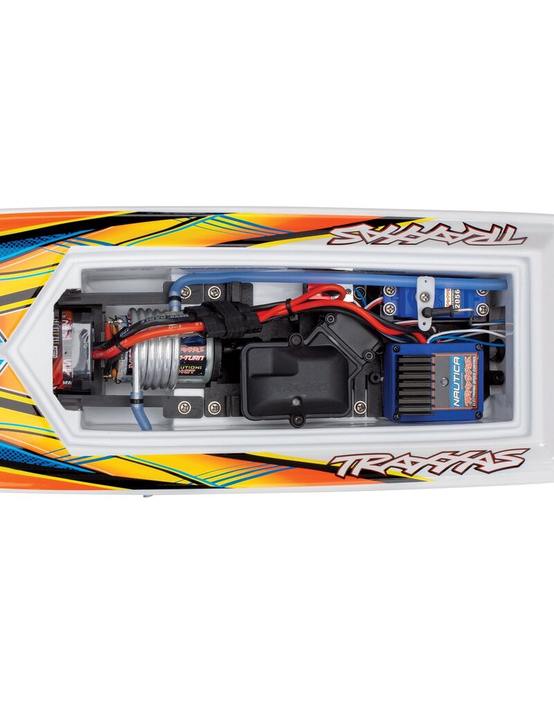 TRAXXAS TRA38104-8-ORNG BLAST BOAT RTR W/ USB-C: ORANGE
