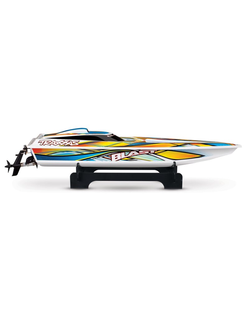 TRAXXAS TRA38104-8-ORNG BLAST BOAT RTR W/ USB-C: ORANGE