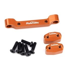 POWER HOBBY PHB6428ORANGE ALUMINUM REAR PIVOT BLOCK ORANGE, HPI RS4 SPORT3