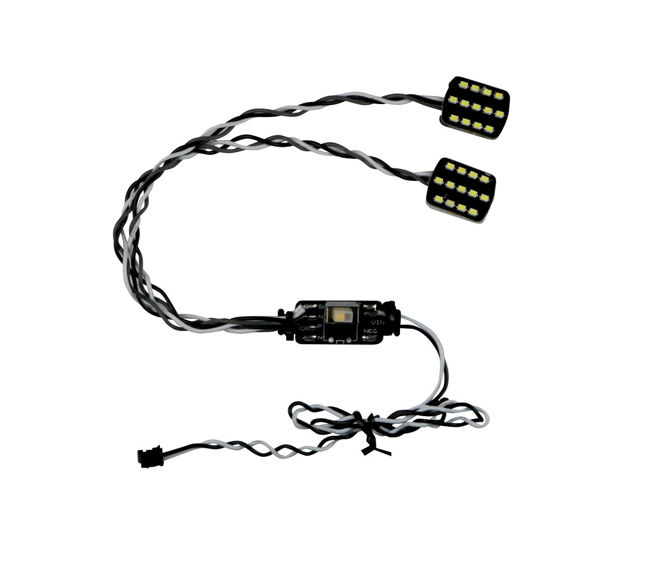 MYKHL19 ATTACK 19MM LED RECTANGULAR HEADLIGHT PAIR