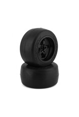 EXOTEK EXO2155  TWISTER PRO DRAG BELTED REAR TIRES & WHEEL SET W/SOFT FOAM (2) (FIRM)