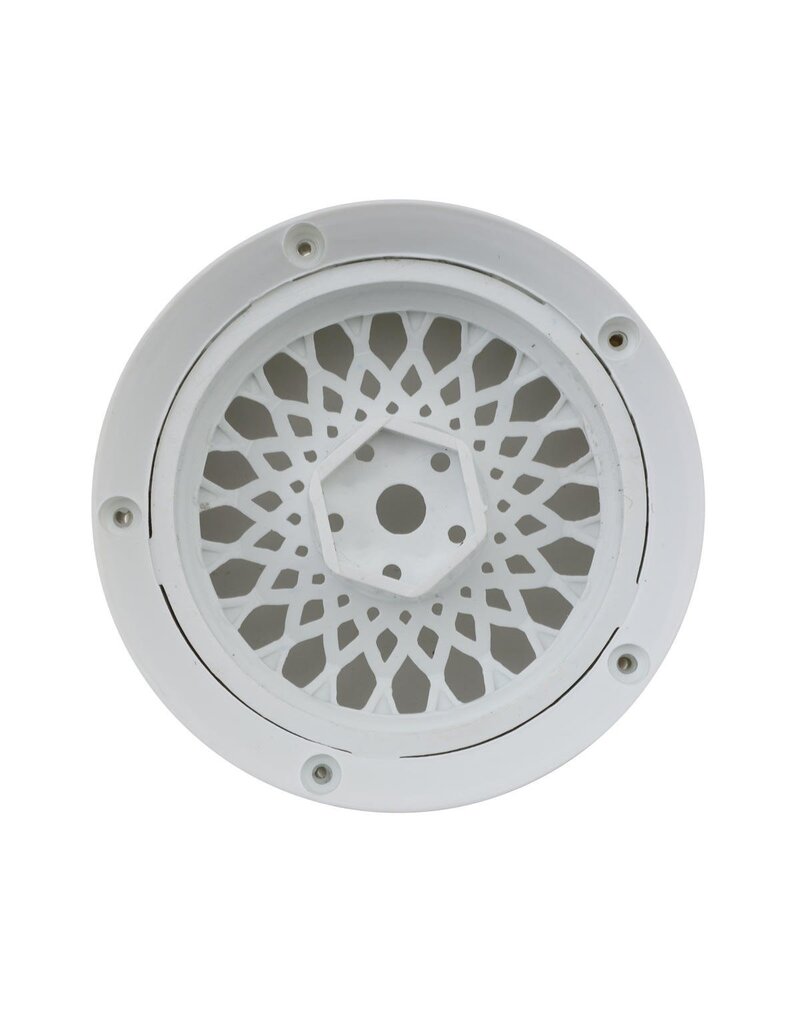 DS RACING DSC-DE-301  DRIFT ELEMENT MESH DRIFT WHEELS (TRIPLE WHITE) (ADJUSTABLE OFFSET) W/12MM HEX (2)