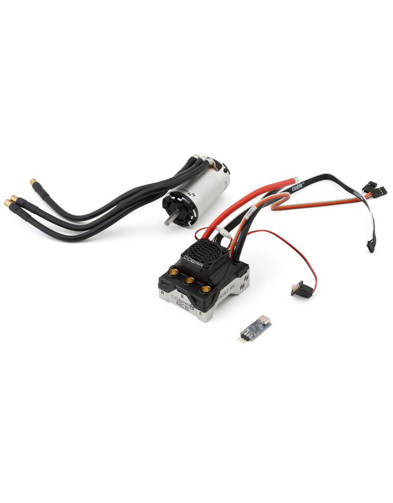 GHOST RC GOS020-0270-02 COBRA 8 ACE NO PREP DRAG BRUSHLESS ESC COMBO W/V2 1408 MOTOR (7000KV) (ADJUSTABLE ENDBELL)