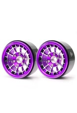 TREAL X0033DMQIL  TYPE A 1.9'' SPOKED BEADLOCK WHEELS (PURPLE) (2)