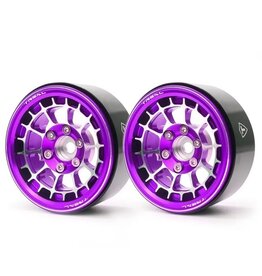 TREAL X0033DMQIL  TYPE A 1.9'' SPOKED BEADLOCK WHEELS (PURPLE) (2)