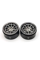 TREAL TRLX0033DNWHP  TYPE A 1.9'' SPOKED BEADLOCK WHEELS (TITANIUM) (2)