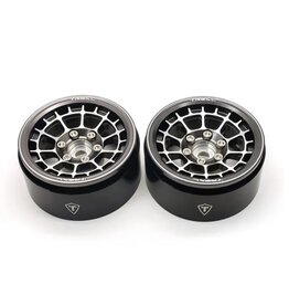 TREAL TRLX0033DNWHP  TYPE A 1.9'' SPOKED BEADLOCK WHEELS (TITANIUM) (2)