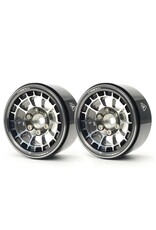 TREAL TRLX0033DNWHP  TYPE A 1.9'' SPOKED BEADLOCK WHEELS (TITANIUM) (2)