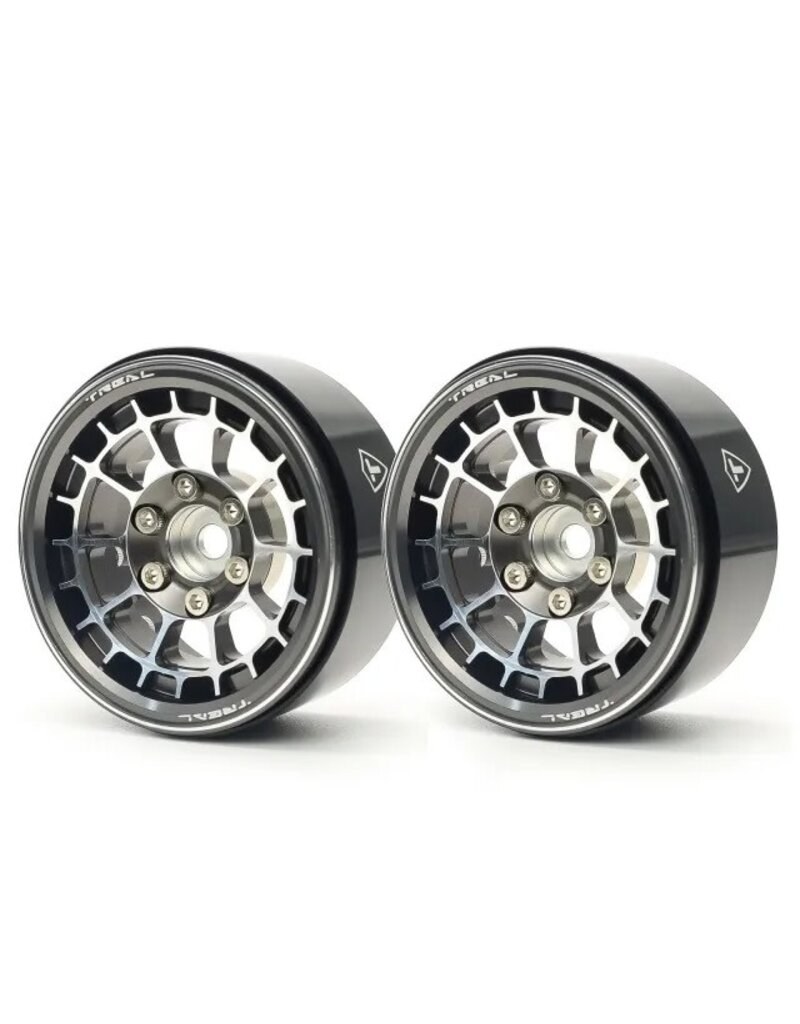 TREAL TRLX0033DNWHP  TYPE A 1.9'' SPOKED BEADLOCK WHEELS (TITANIUM) (2)
