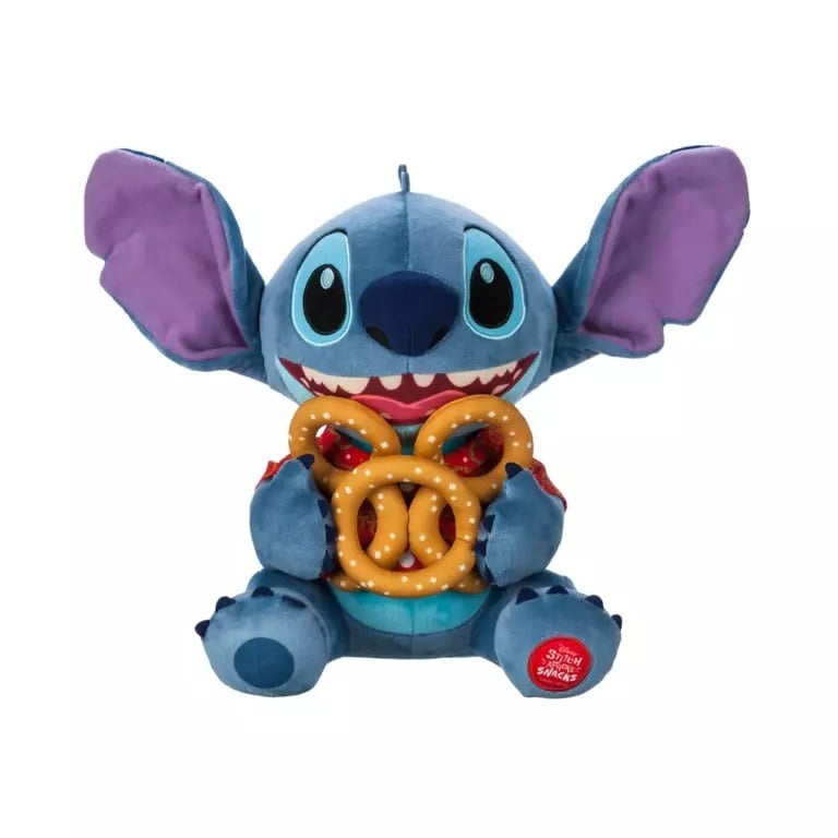 DISNEY STITCH ATTACKS SNACKS PRETZEL PLUSH 12'' - LILO & STITCH