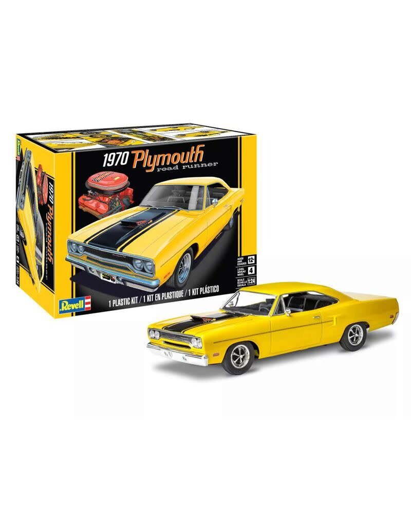 REVELL RMX14531 1/24 1970 PLYMOUTH ROAD RUNNER PLASTIC MODEL KIT